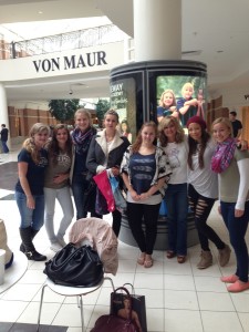 Au Pairs at the Mall with CC