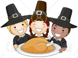 230512-Royalty-Free-RF-Clipart-Illustration-Of-Happy-Pilgrim-Children-Serving-A-Thanksgiving-Turkey