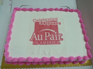 Cake was offered to all aupairs from the headquarters after lunch
