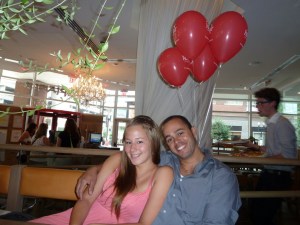 Christina from Germany with her boyfriend Wes from Brazil. She also spend two years as an aupair in Boston. We will miss her already