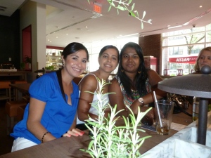 From left: Maye from Mexico, Susanna from Costa Rica and Candice from South Africa. 