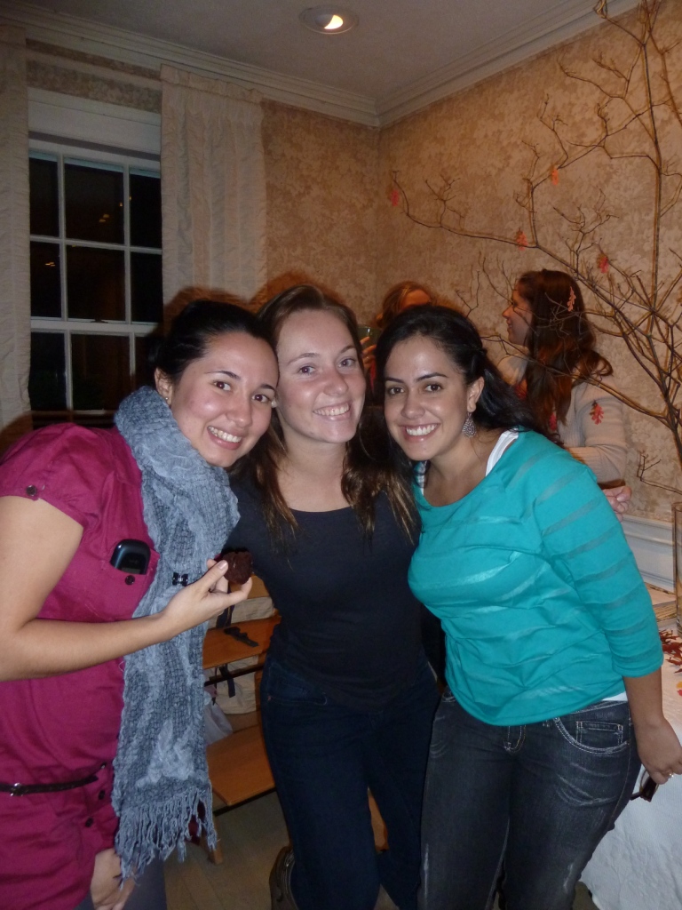 Paula from Colombia, Ari from Spain and Dany from Ecuador