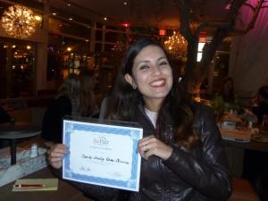 Monike from Brazil also received her certificate for fullfilling the requirements of the aupair education program