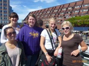 From left: Tami, Isabella, Anna F, Veronika from Germany and Petra from the Check Rep.