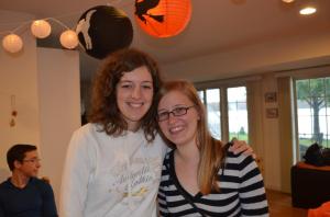 Lea from France and Nora from Germany live in the Chestnut Hill neighborhood together