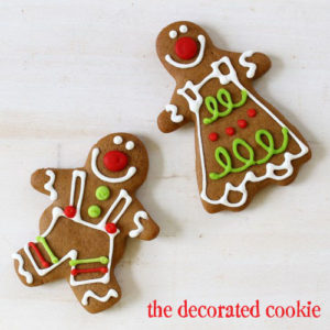 Gingerbread boys and girls and a history of gingerbread cookies. Source: The Decorated Cookie