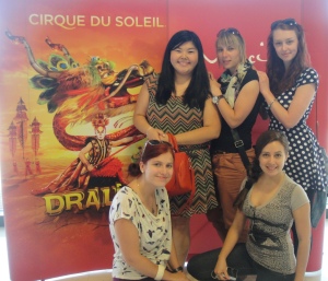 Au Pairs attend Cirque du Soleil