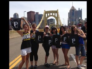 Yah!!  Free Pittsburgh Pirates bags!