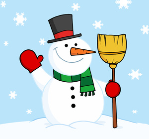 snowman_with_a_broom