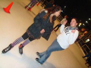 Au Pairs enjoyed an evening of Ice Skating at Reston Town Center