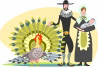Pilgrims & turkey