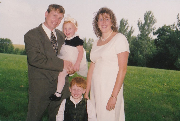 The Davis family in August 1998
