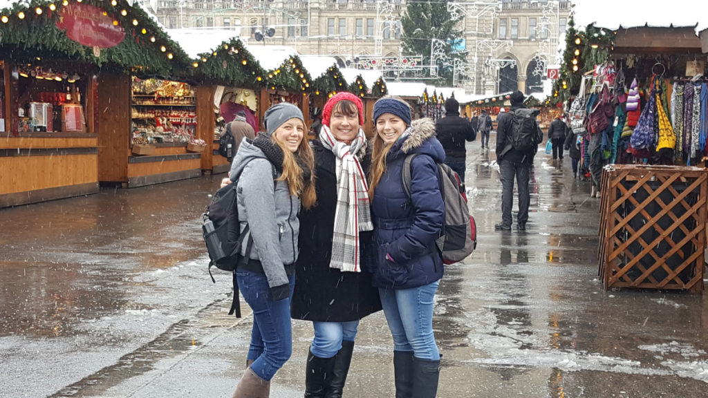 Five Years Later Reconnecting in Vienna Christmas Market