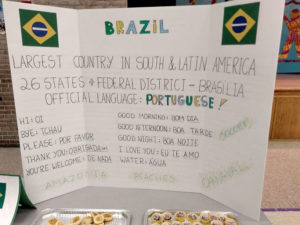 Luiza Introduces Brazil at Multicultural Night