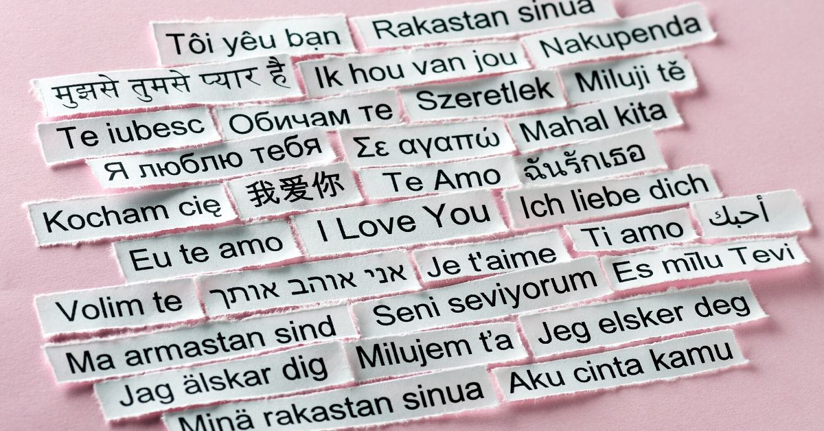 different languages of saying i love you