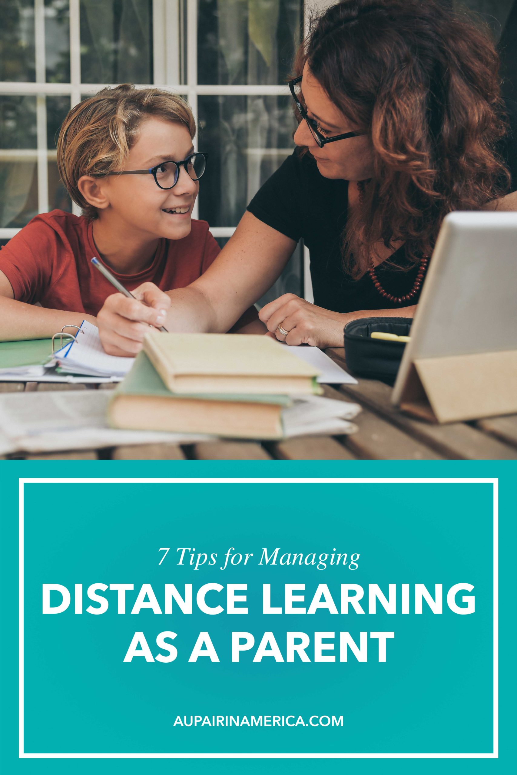 Discover 7 tips for managing distance learning as a parent and making homeschool stress-free!