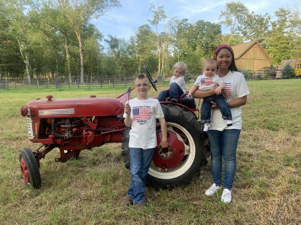 au pair with host children in rural connecticut
