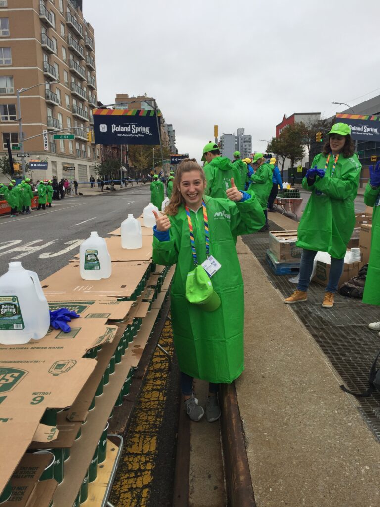 Amina Au Pair running NYC Marathon 2025