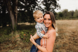 au pair with host child