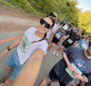 au pair running in marathon