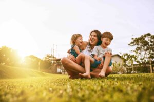 au pair and host children