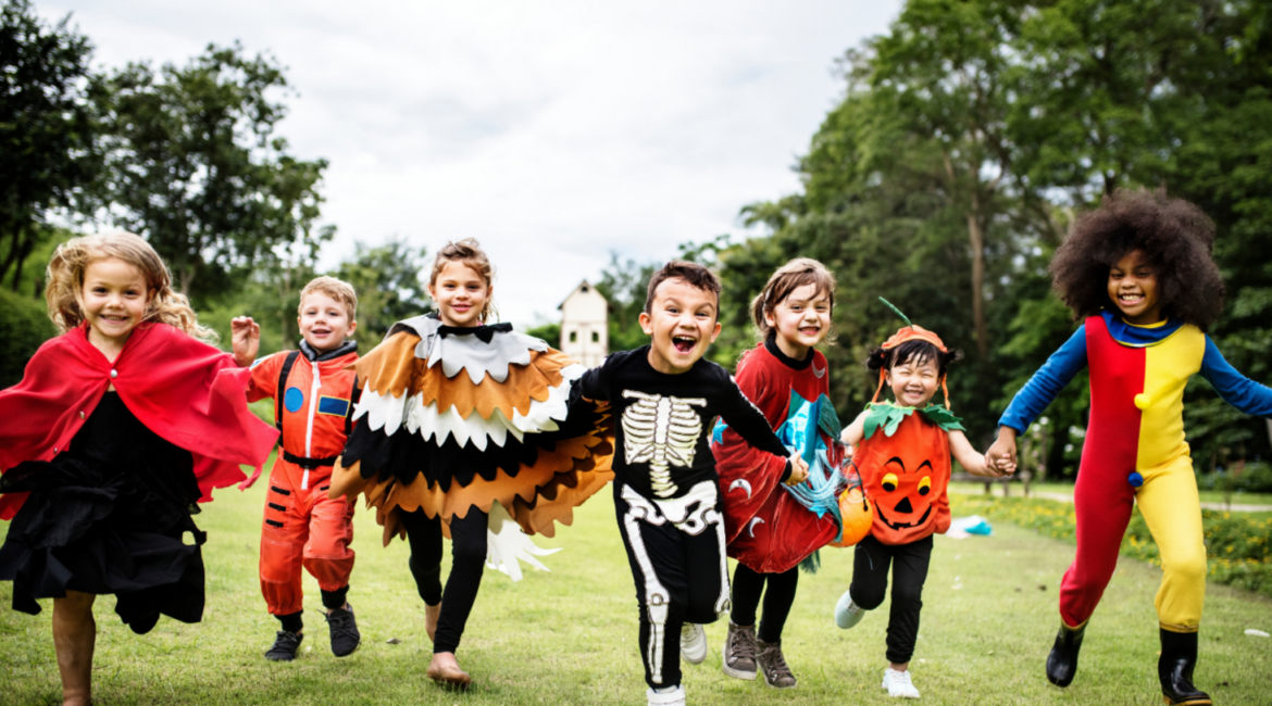 Kids at Halloween